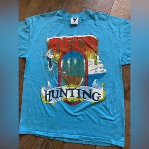 vintage Deer‎ Hunting 80’s tshirt single stitch men’s size XL
